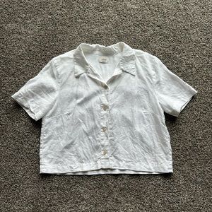 Aritzia Wilfred Free Gelato Linen Shirt